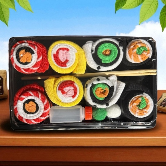 Sushi Themed Socks - Picture 2 of 2